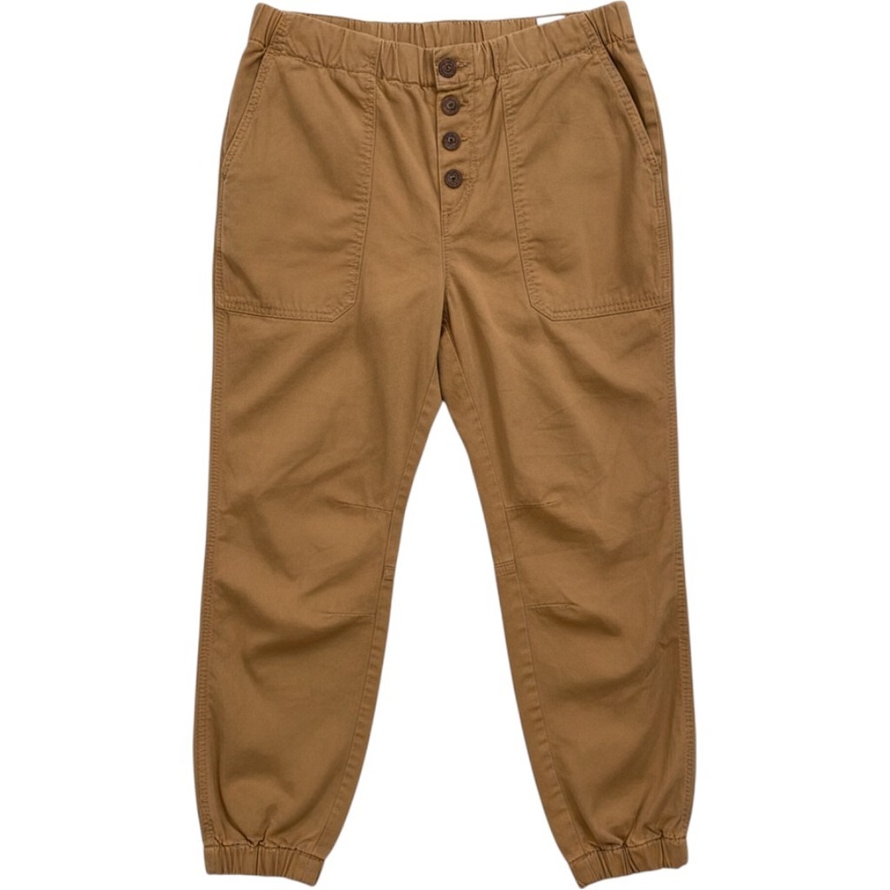 Free People Cadet Pull On Button Fly Capri Jogger Pants Womens Small 100% Cotton